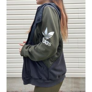 Army Green Adidas Windbreaker/Sweatshirt